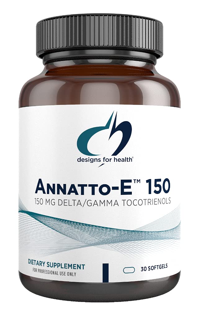 Designs for Health Annatto-E 150mg Tocotrienols - DeltaGold Vitamin E Complex Supplement with Delta + Gamma Tocotrienols - Cardiovascular, Healthy Aging + Antioxidant Support - Non-GMO (30 Softgels) 30 Count (Pack of 1)