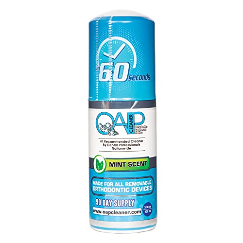 OAP Cleaner - Cleans and Sterilizes Removable Dental and Ortho Appliances - Foam, 3-to-4 Month Supply … 3.8 Fl Oz (Pack of 1)