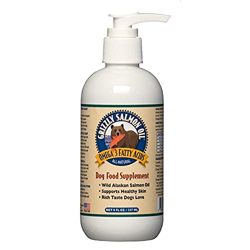 Grizzly Pet Products GRIZZLY PET-Salmon Oil For Dogs 8 oz.Pump SINGLE - PawsPlanet Australia