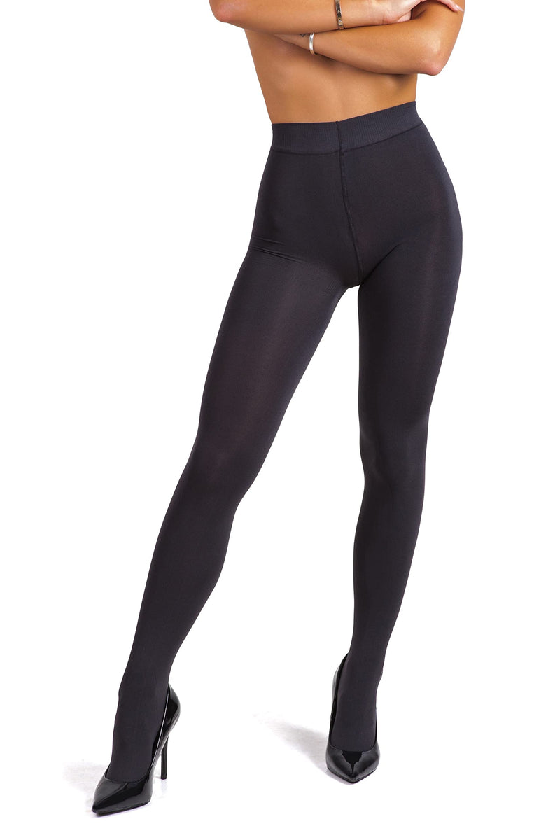 sofsy Women Super Opaque Tights - Solid Footed Pantyhose | Coverage Hosiery | 100 Den X-Large Grey - BeesActive Australia