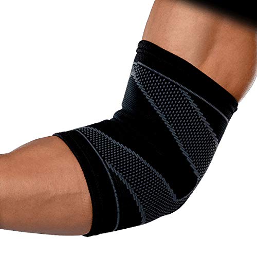 McDavid MD5136-01-34 Elbow Sleeve 4 Way Elastic Blk L