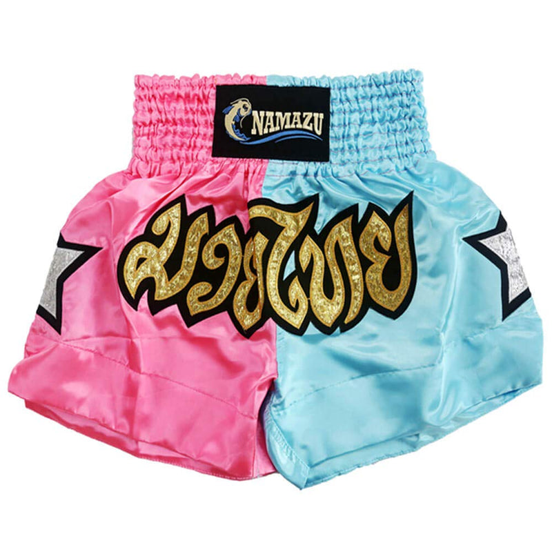 NAMAZU Muay Thai Shorts for Men and Women, High Grade MMA Gym Boxing Kickboxing Shorts. XX-Large 3-powderblue
