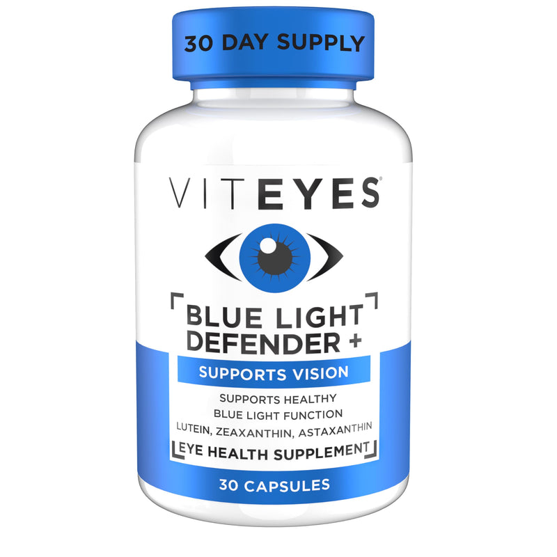 Viteyes Blue Light Defender+ Supplement Capsules, Dietary Safeguard from Harmful Blue Light, 30 Capsules 30 Count (Pack of 1)