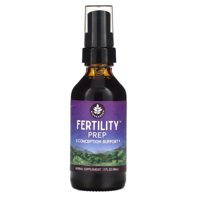 WishGarden Herbs Fertility Prep - All-Natural Fertility Herbal Supplement with Vitex, Red Maca & Raspberry Leaf, Supports Healthy Hormone Balance for Women, Optimal Uterine Health & Conception, 2oz 2 fl oz (Pack of 1)