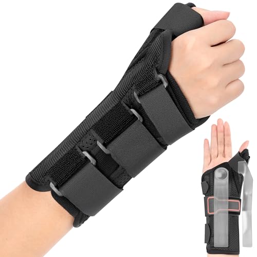 Medibot Wrist Brace & Thumb Spica Splint, for De Quervain's Tenosynovitis, Tendonitis, Carpal Tunnel & Arthritis Wrist Support Thumb Splint (Right Hand - Large) Right-L
