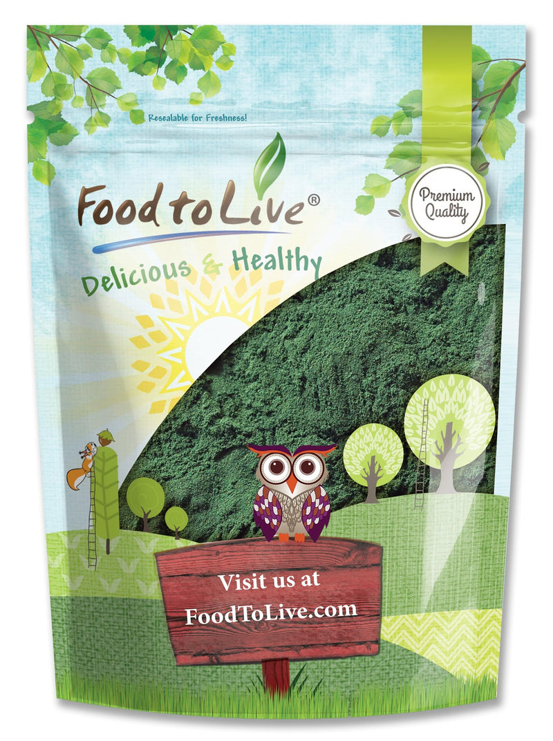 Food to Live Chlorella Powder, 4 Ounces - Kosher, Raw Green Algae, Vegan Superfood, Bulk, Pure Vegan Green Protein, Rich in Vitamins and Minerals, Great for Drinks, Teas and Smoothies 4 Ounce (Pack of 1)