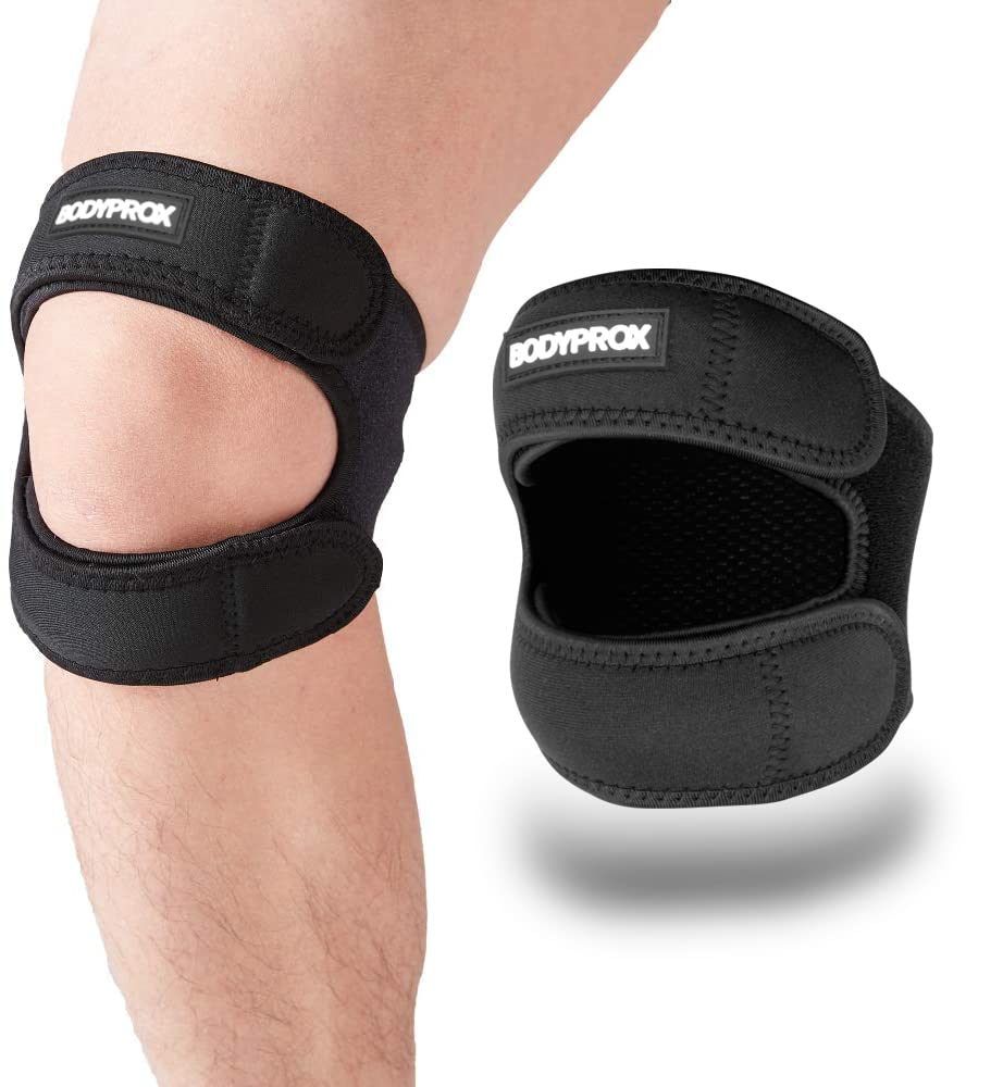 Bodyprox Patellar Tendon Support Strap (Large), Knee Pain Relief Adjustable Neoprene Knee Strap for Running, Arthritis, Jumper, Tennis Injury Recovery Large (Pack of 1) - BeesActive Australia