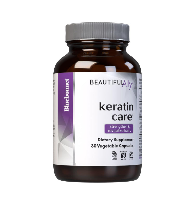 Bluebonnet Nutrition Beautiful Ally Keratin Care, Beauty Nutrient, Best for Hair, Strengthen and Revitalize Hair*, Non GMO, Gluten Free, Soy Free, Milk Free, 30 Vegetable Capsules, 30 Servings | Hair & Strengthen and Revitalize Hair