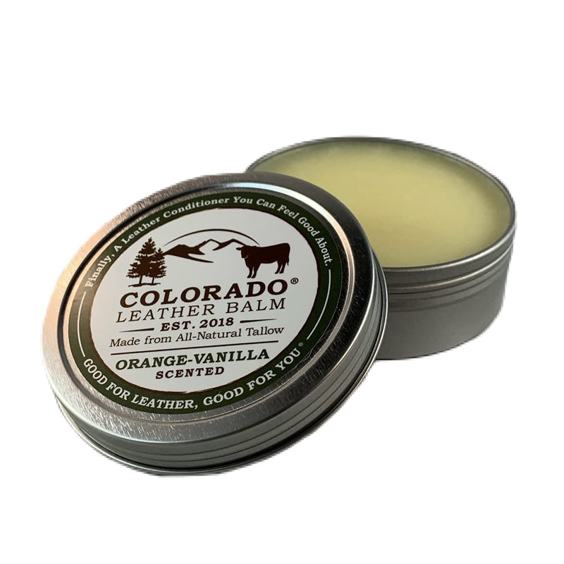 Colorado Leather Balm Original Formula (Orange Vanilla) (4 oz) - BeesActive Australia