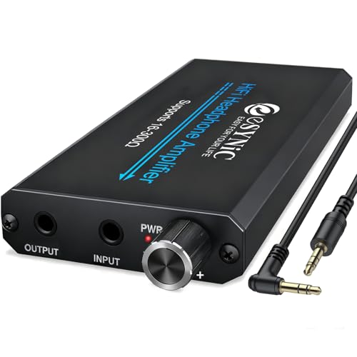 eSynic Rechargeable 16-300 Ohms Portable Headphone Amplifier 3.5mm