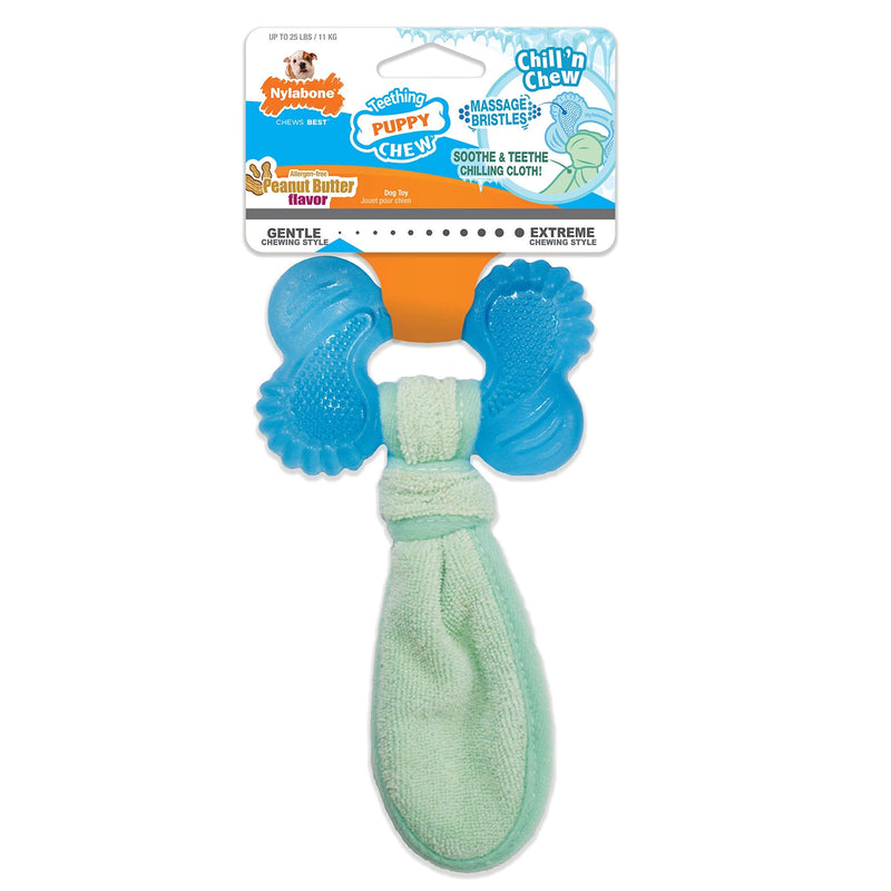 Nylabone Freezer Puppy Chew Toy - Puppy Chew Toy for Teething - Puppy Supplies - Peanut Butter Flavor, Small (1 Count) Small/Regular (1 Count) - BeesActive Australia
