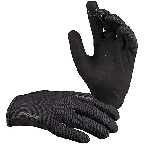 IXS Unisex Ergonomic Preformed Slip-On Touch-Screen Carve Cycling Gloves Black XX-Large