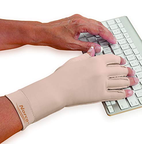 Norco Therapeutic Compression Edema Glove Helps Swelling and Arthritis Pain for Women and Men. Fingerless. Soft Stretchy Fabric for Warmth. Outside Seams for Greater Comfort. Right X-Small Youth.