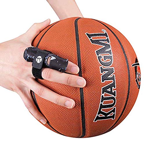 Kuangmi Finger Sleeve Support Protector Finger Splint Brace Use for Pain Relief and Preventing Sports Injuries（XXL, Black XXL(Pack of 2)