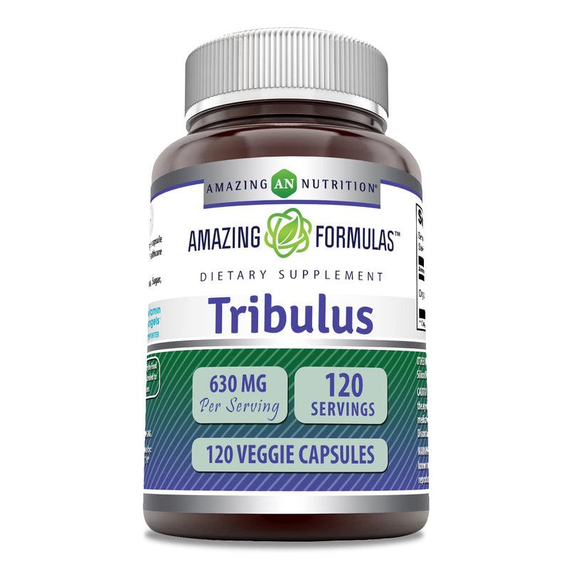 Amazing Formulas Organic Tribulus Terrestris Extract Supplement | 630 Mg Per Serving | 120 Veggie Capsules | Non-GMO | Gluten-Free | Made in USA - BeesActive Australia