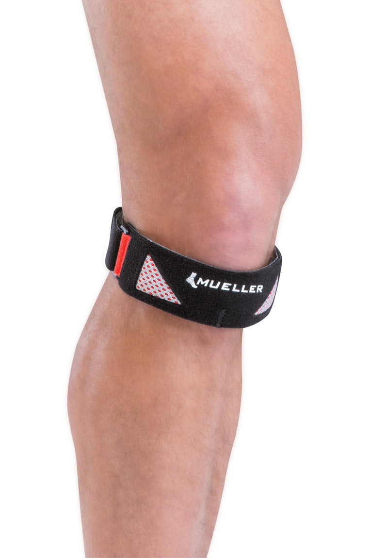 MUELLER Sports Medicine Advanced Patella Strap for Men and Women, Knee Compression and Pain Relief Support, Ideal for Osgood-Schlatter's, Runner's Knee, Patellar Tendinitis, Black, One Size BRACE - BeesActive Australia