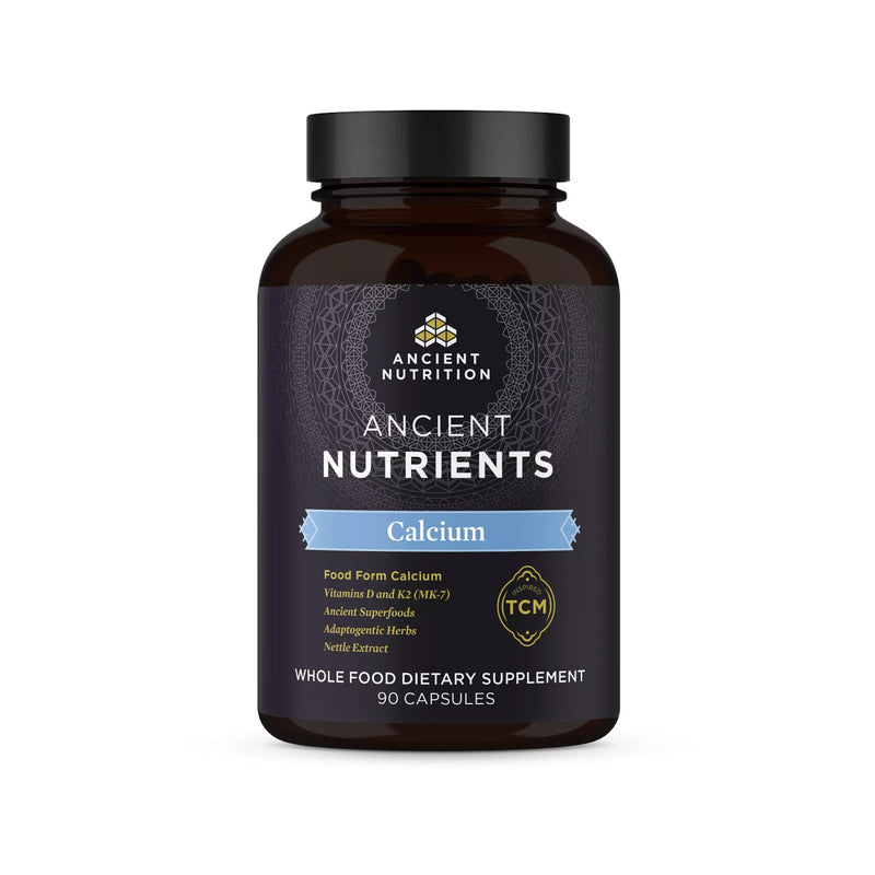 Ancient Nutrition Calcium Supplement + Vitamin D + K2, Supports Bone Health | Supports Bone Health and Immune Support, Muscle Recovery, Paleo and Keto Friendly, 90 Count