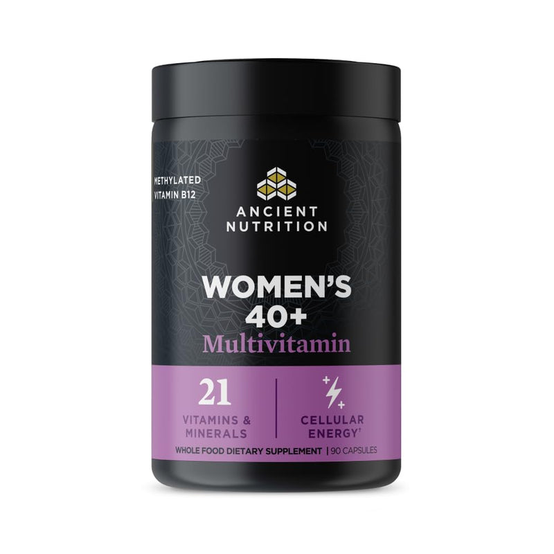 Ancient Nutrition Methylated Multivitamin for Women 40+ | Multi Vitamin & Immune Support with Vitamin D, C, Magnesium, Methylated Vitamin B, Stress, Sleep Support, Bone Health, 90 Ct Women's 90 count