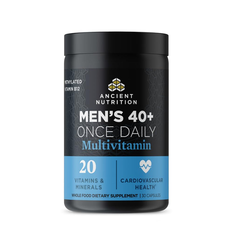 Ancient Nutrition Methylated Multivitamin for Men 40+, Once Daily Men's Once Daily 30 Count