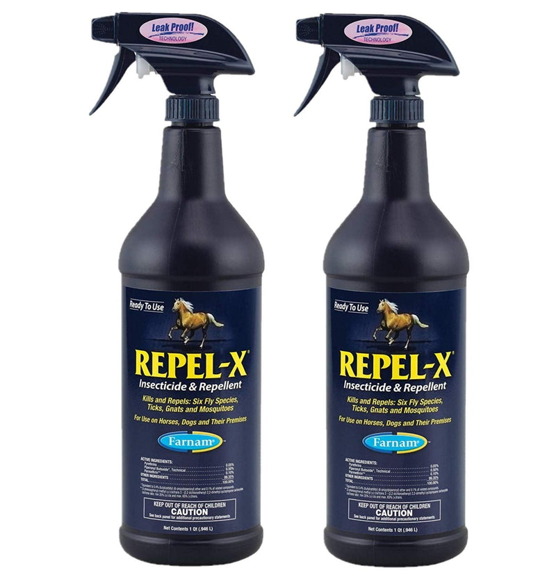 Farnam Home & Garden 273481 Repel-X Insecticide & Repellent for Horses, 32 fl. oz, Pack of 2 - PawsPlanet Australia