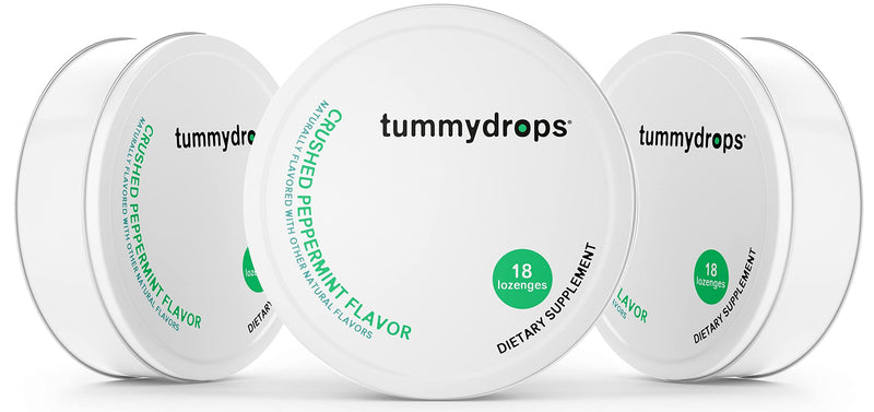 Fresh Crushed Peppermint Tummydrops (Pack of 3 Tins-54 Total Drops) - BeesActive Australia