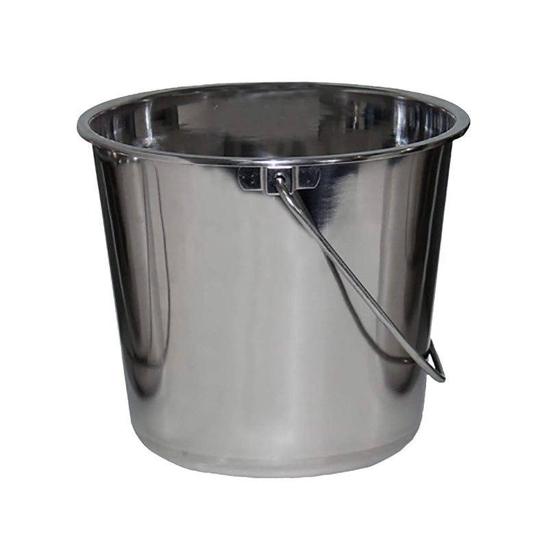 Grip Stainless Steel Bucket (1 Gallon) - Great for Pets, Cleaning, Food Prep - Hang on Fences, Cages, Kennels - Home, Garage, Workshop 1 Gallon - BeesActive Australia