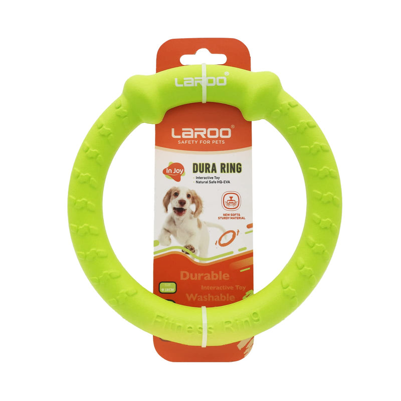 LaRoo Dog Flying Ring Toys, Floating Flying Disc ABS Durable Interactive Chew Toys for Training Outdoor Playing Puppy Medium Large Dogs (Small Green/18cm) Green-S - BeesActive Australia