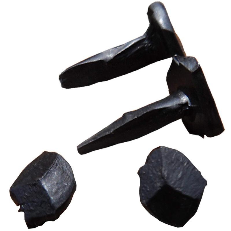 (10) 5/8" Steel Decorative Wrought Head Nails with Black Oxide Finish - 10 Nails - BeesActive Australia