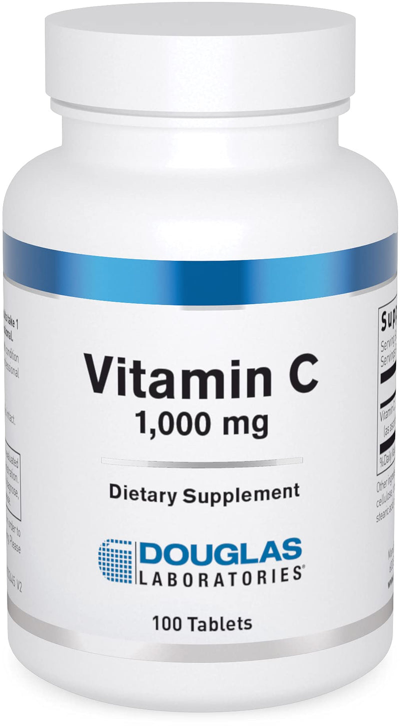 Douglas Laboratories Vitamin C | Water-Soluble Antioxidant Supplement to Support Immune Function and Normal Wound Healing* | 100 Tablets | Water-Soluble Antioxidant Supplement to Support Immune Function and Cellular Health*, Non-GMO