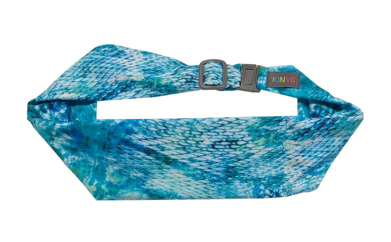 BANDI Running Belt for Women & Men – USA Made No-Bounce Adjustable Waist Pack & Secure Fanny Pack – Fits All Phones, Gels & Essentials – Zipper-Free, Medical Device Friendly Seaside Pocketed Belt (28"-42") - BeesActive Australia