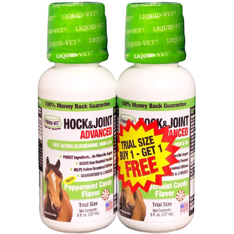Equine Hip & Joint Advanced Formula, Peppermint Flavor, 8 oz BOGO Trial Pack - BeesActive Australia