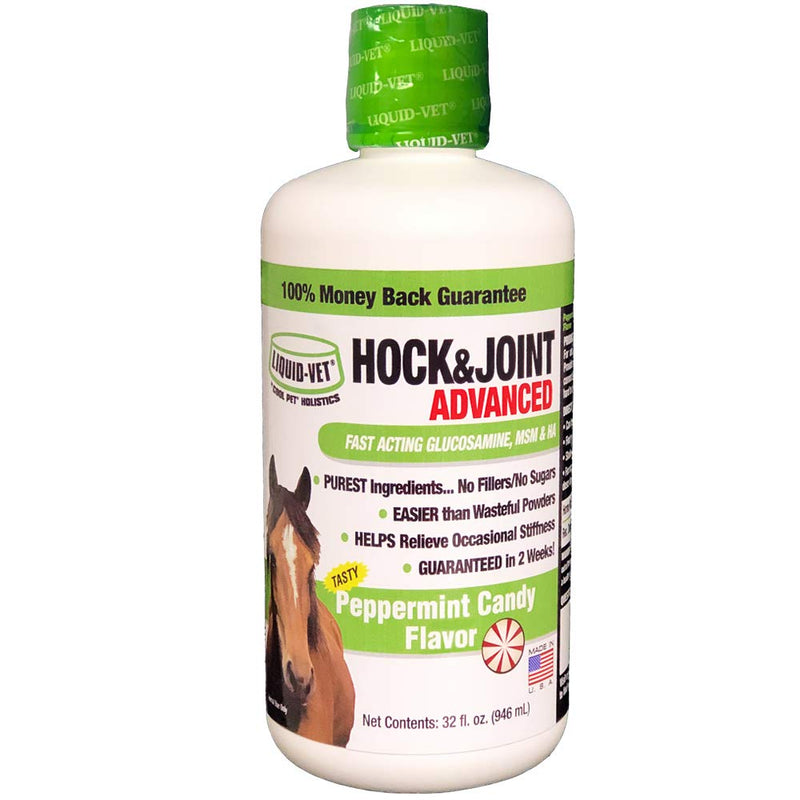 Equine Hip & Joint Advanced Formula, Peppermint Flavor, 32 oz - PawsPlanet Australia