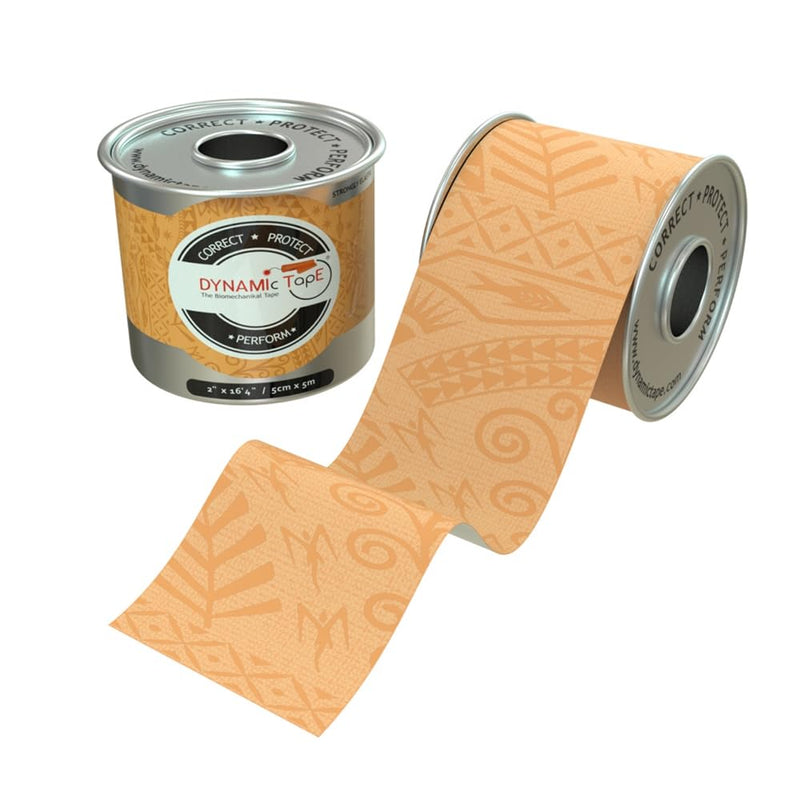 Dynamic Tape Original - Biomechanical Athletic Tape | 4 Way Stretch & Stronger Recoil Than Kinesiology Tape | Designed for Muscle & Joint Load Management | High-Load Sports Use (2" Beige Roll) 2 Inch - 1 Pack Original Beige - BeesActive Australia