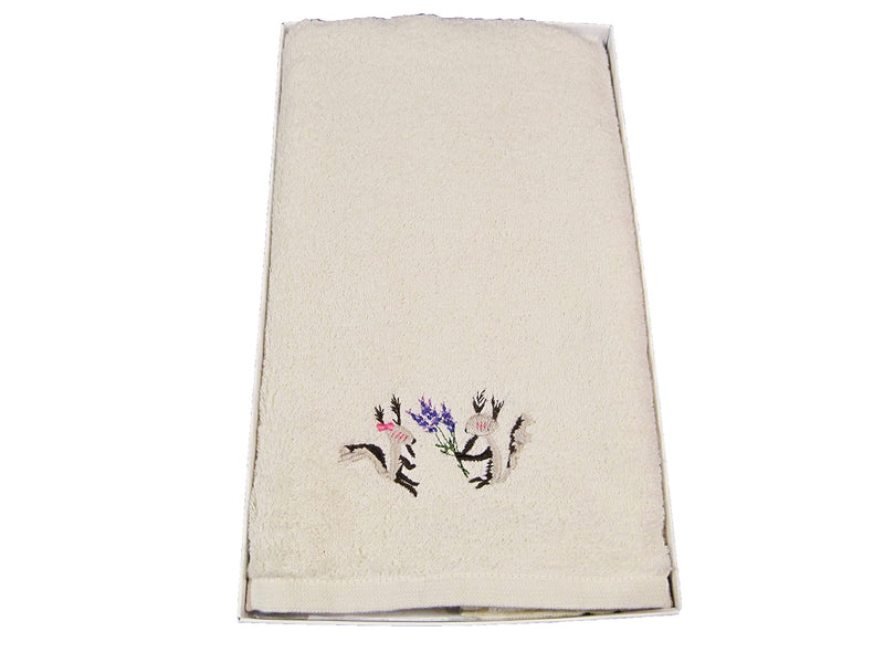 Imabari Towel Ezo-risu Monogatari Hand Towel Face Towel 33.8" x 13.3" - Made in Japan (Ivory White) Ivory White - BeesActive Australia