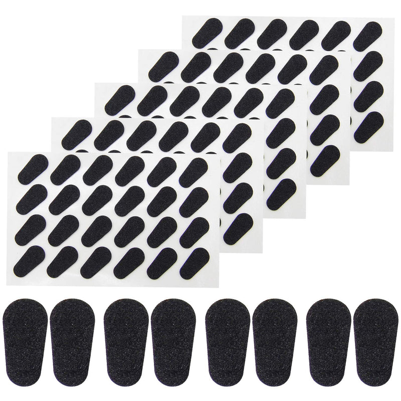 60 Pairs Adhesive Eyeglass Nose Pads Soft Foam Nose Pads Self Anti-Slip Eyeglass Nose Pads Thin Nosepads for Eyeglasses Sunglasses (Black) Black