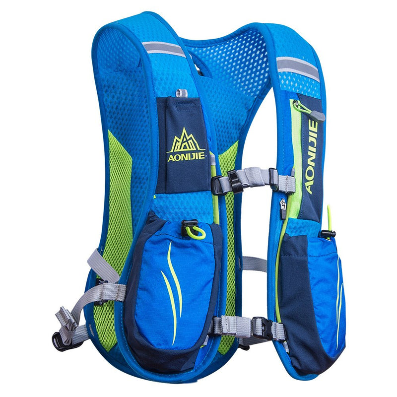 AONIJIE Running Hydration Vest Backpack for Women and Men Lightweight Trail Running Backpack 5.5L Blue