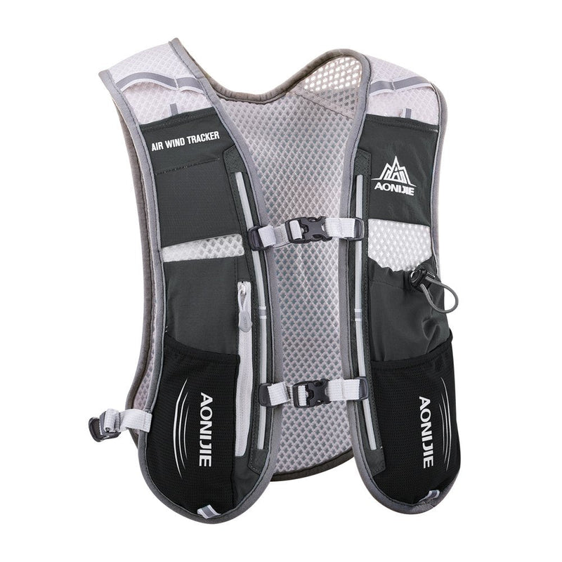 AONIJIE Hydration Vest Pack Backpack 5L Marathoner Running Race Hydration Black - BeesActive Australia