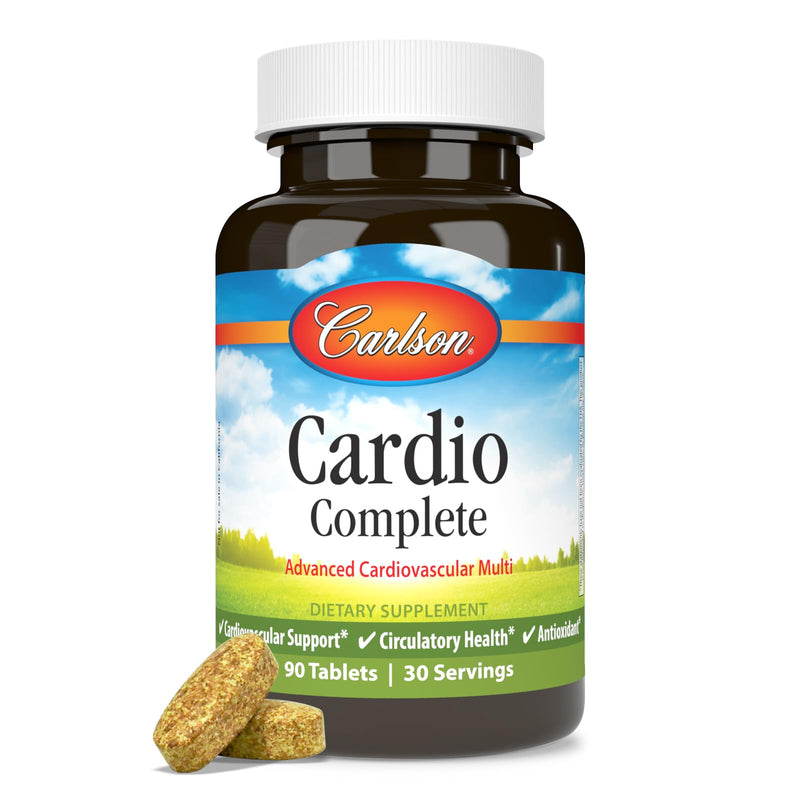 Carlson Cardio Complete, Advanced Multivitamin, Targeted Multivitamin | Circulatory Support; Superior Absorption