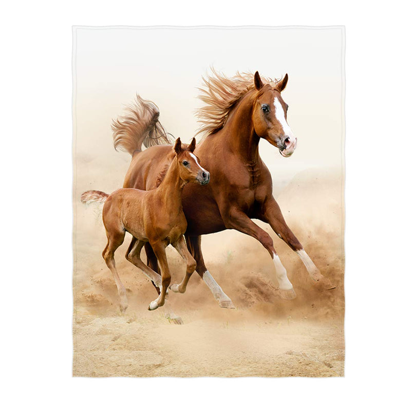 60 x 80 Inch Two Beautiful Horse Pattern Super Soft Throw Blanket for Bed Sofa Lightweight Blanket for All Seasons Pattern8 - BeesActive Australia
