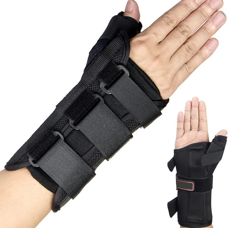 Wrist Brace & Thumb Spica Splint, for De Quervain's Tenosynovitis, Tendonitis, Carpal Tunnel & Arthritis Wrist Support Thumb Splint (Left Hand - Medium) Left-M - BeesActive Australia