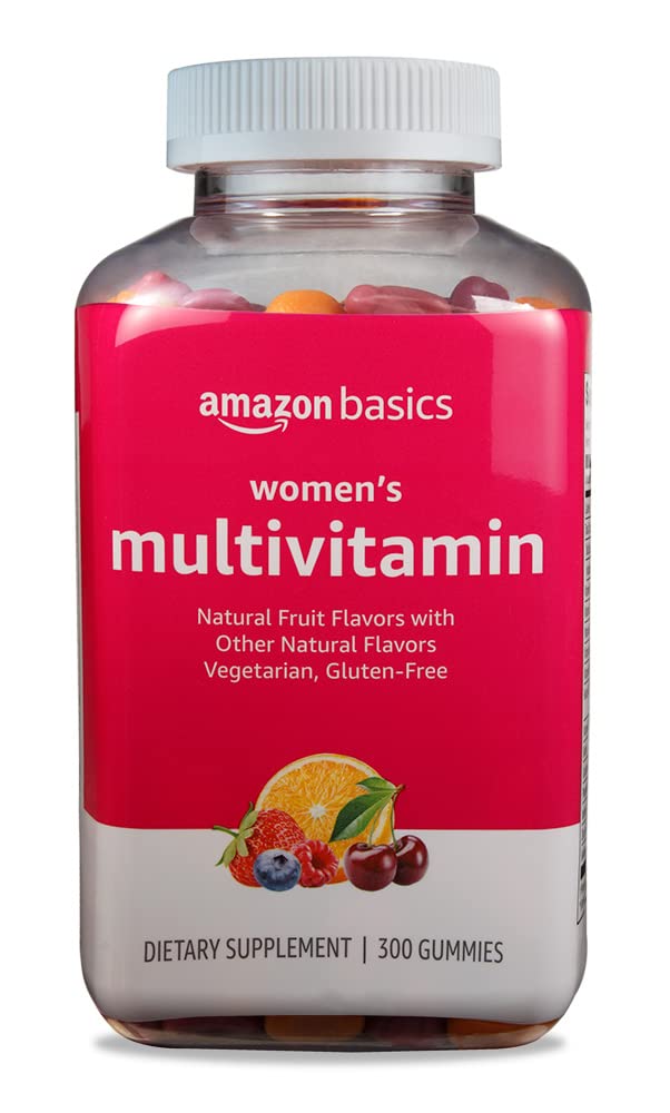 Amazon Basics Women's Multivitamin, 300 Gummies (150 Servings) (Previously Solimo) 300 Count (Pack of 1)