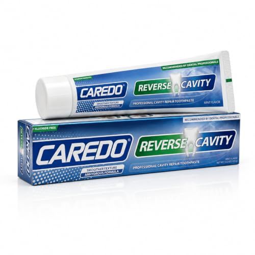 CAREDO Adult Cavity Repair Hydroxyapatite Toothpaste FluorideFree Spearmint 3.52 Ounce (Pack of 1)