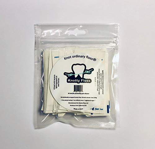 Individually Wrapped Bamboo Activated Charcoal with Grapefruit Seed Extract Floss - Eco-friendly, Vegan - 50 count