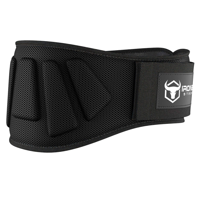 Weightlifting Belt For Men and Women - 6 Inch Auto-Lock Weight Lifting Back Support, Workout Back Support for Lifting, Fitness, Cross Training and Powerlifitng Medium Black