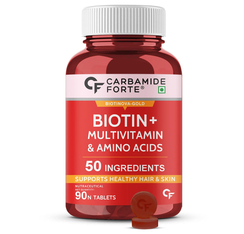 Biotin Supplement with 50 Multivitamins for All | 90 Tablets by Novus Life Sciences Pvt. Ltd
