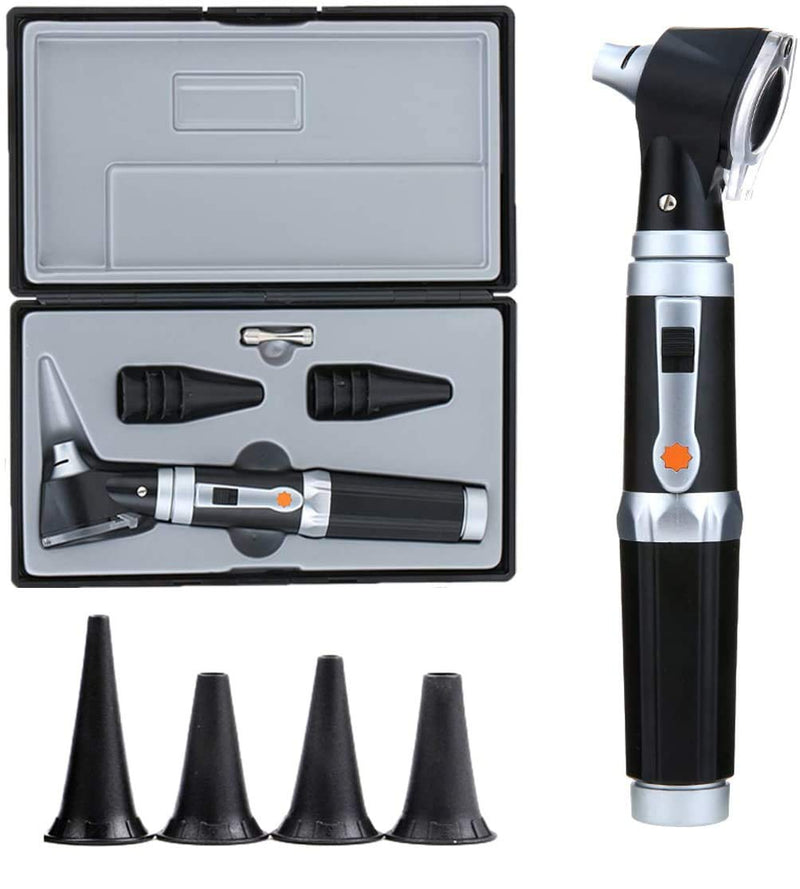 Otoscope Kit,Professional Diagnostic Ear Care Tool with 3.0V LED Bulb, 3X Magnification, 4 Speculum Tips Size - for Children, Adults, Pets, etc. - BeesActive Australia