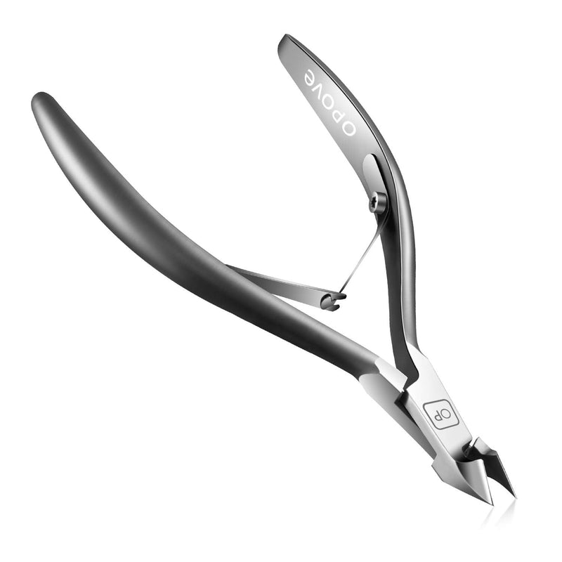 Cuticle Nippers Salon Grade for Manicurist Extremely Sharp Effortless Cuticle Trimmer Precise Clippers Pedicure Manicure Nail Care Tool, opove X7 mini, Space Gray - BeesActive Australia