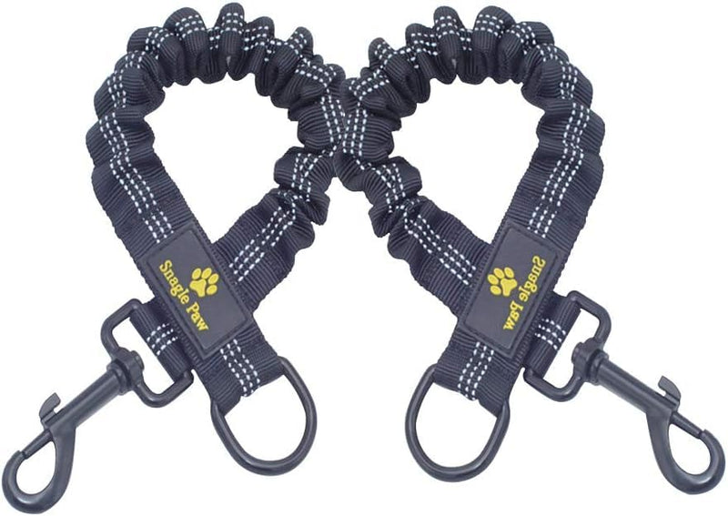 Bungee Dog Leash Extension Attachment, 18” Shock Absorbing Lead Extension Absorber, Prevent Injury on Arm and Shoulder & Save Dogs from Getting Hurt, Great for Bicycle, Running, Walking Black