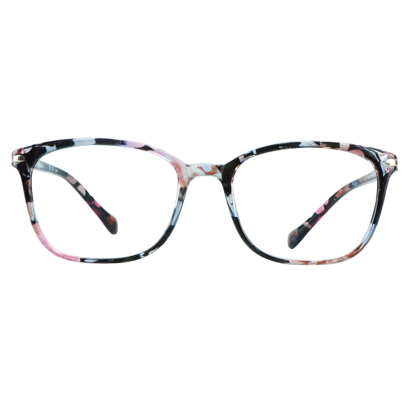 VisionGlobal Blue Light Blocking Glasses for Women, Anti Eyestrain, Computer Reading, TV Glasses, Stylish Square Frame, Anti Glare(+1.75 Magnification) 01_nola_pink 1.75 x - BeesActive Australia