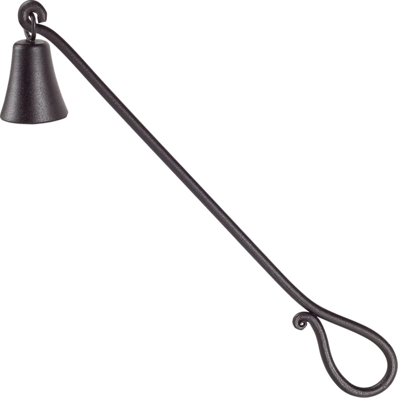 RTZEN Bell Candle Snuffer - Handcrafted Decorative Rustic Wrought Iron Candle Extinguisher Candlesnuffer with Long Handle - Unique Black Matte Farmhouse Decor Candle Accessories Gift Country Rustic - BeesActive Australia